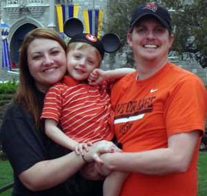 Robbie Squires with family during a recent Disney vacation.  (Facebook)