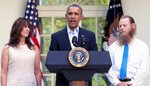 Obama with Bowe Bergdah's parents at White House
