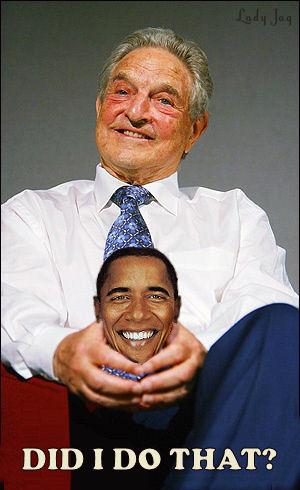 George Soros with what many suggest is his owned talking head