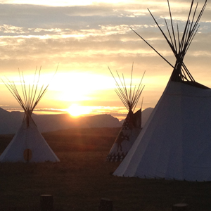 Site of yesterday's historic signing of the Buffalo Treaty on Montana's Blackfeet Reservation Photo: Amanda Hardy/WCS