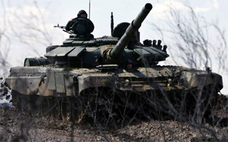 Russian Tank in Ukraine