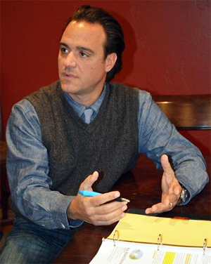 Dr. Steven Anagnost during his "Red Dirt Report" interview. Photo by Sarah Hussain/Red Dirt Report