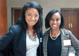 Charity Marcus (left) with Meagan Jennings