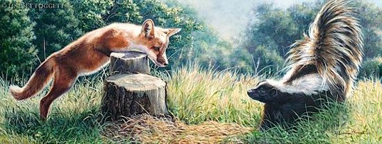 "The Learning Curve" painted by Lindsey Foggett.