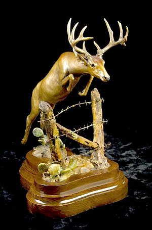 "No Trespassing" sculpted by Eric Slocombe