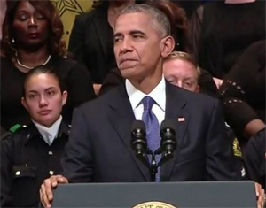 President Barack Obama speaking in Dallas (WH Photo)