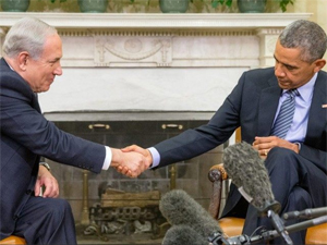 Benjamin Natanyahu and Barack Obama (Breitbart/AP)