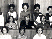 Publisher David Arnett (center) at the 11 Annual Human Relations Workshop, OU, 1970.