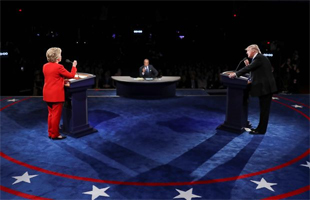 Hillary Clinton and Donald Trump debate