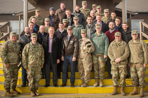Senator Lankford, Rep. Russell and Rep. Mullin with the Oklahoma National Guard in Kosovo